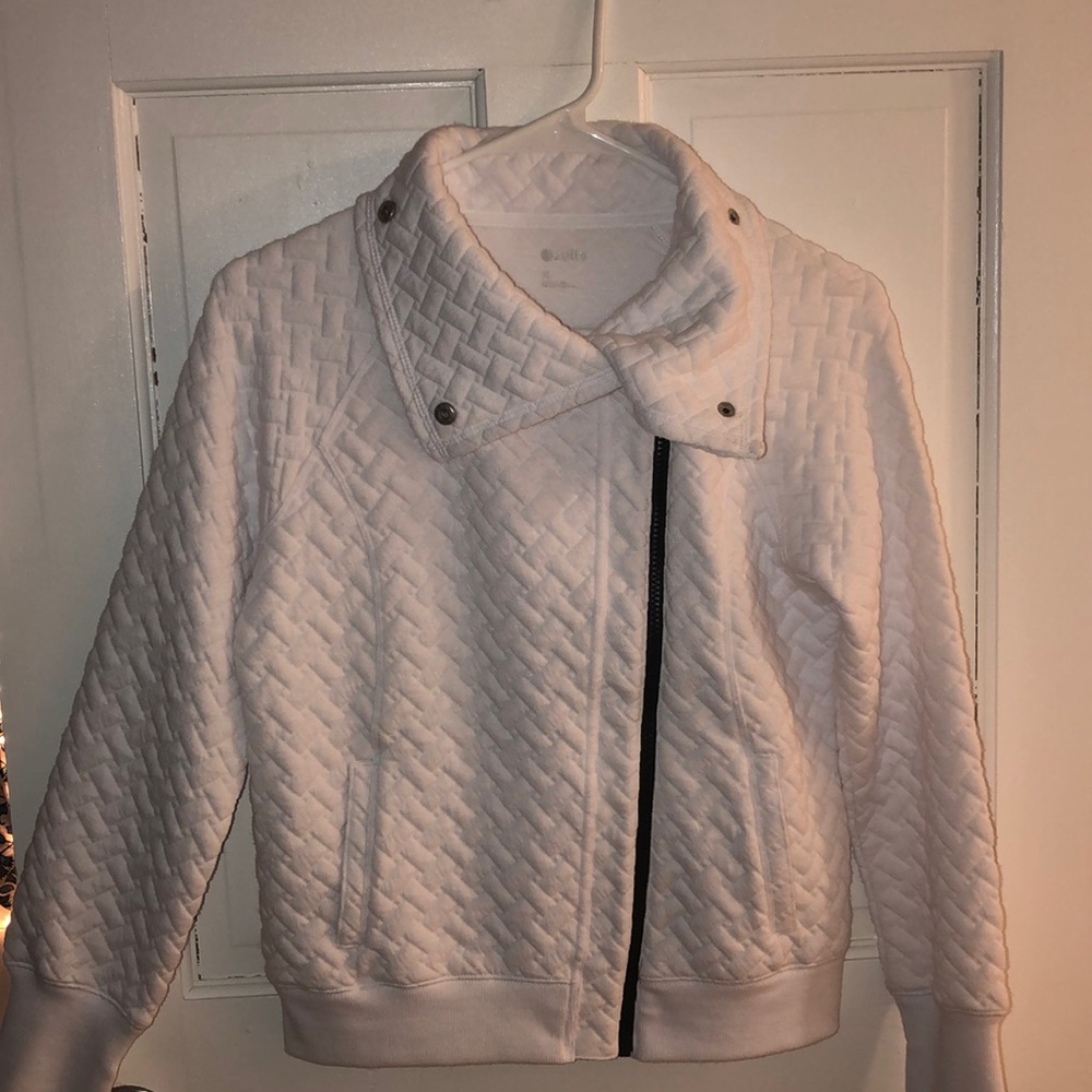 Zella Girls White Zip - Up Jacket - Size XL